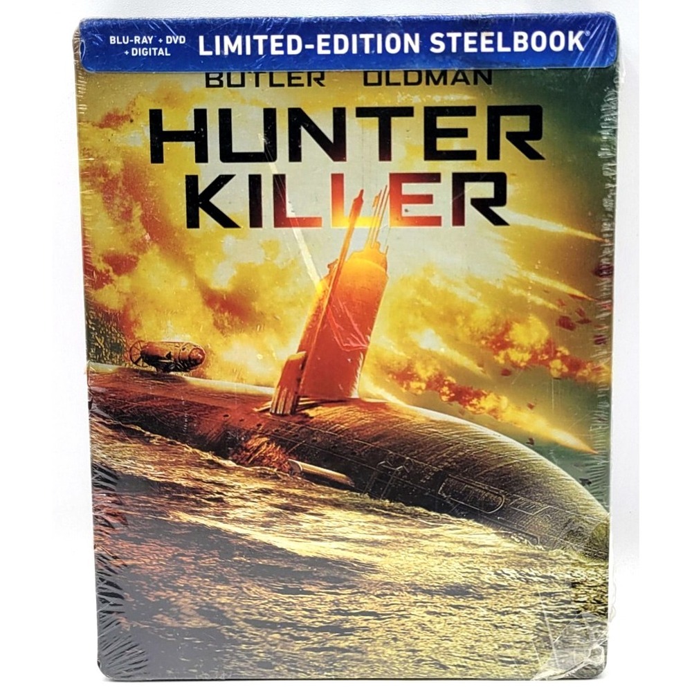 Hunter Killer (2018 Blu-ray + DVD) Limited Edition Steelbook FACTORY SEALED NEW